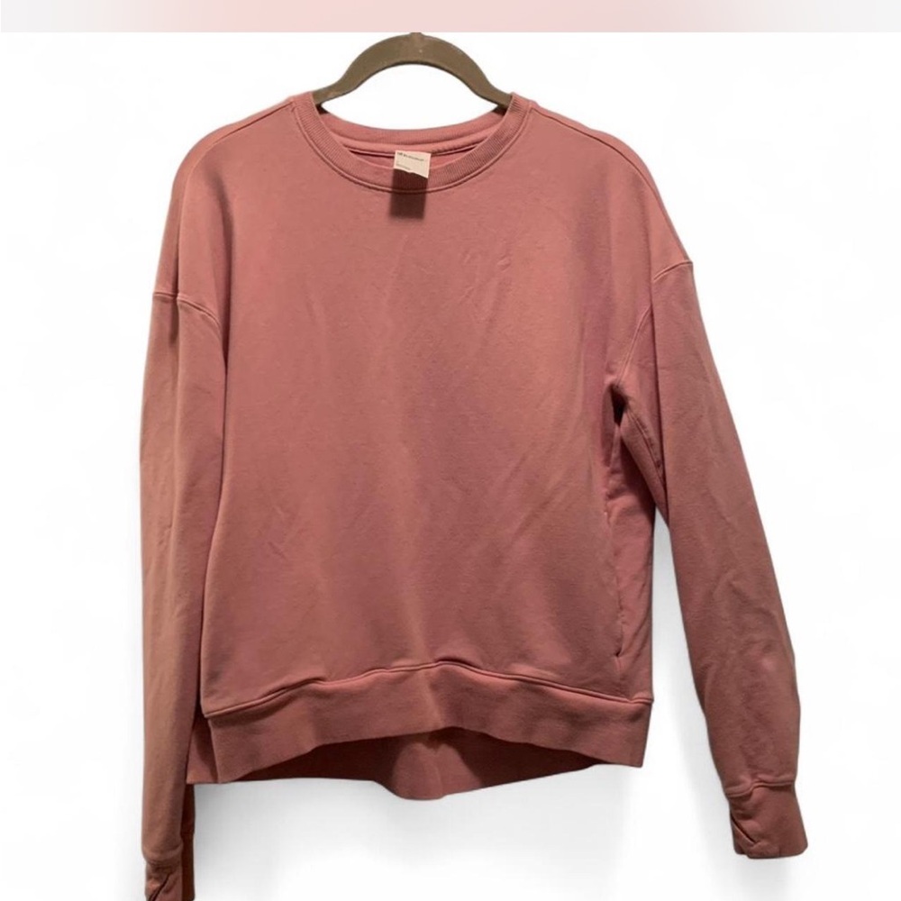 Athleisure Athletic Cozy all in motion Dusty Rose Pullover Sweatshirt size S